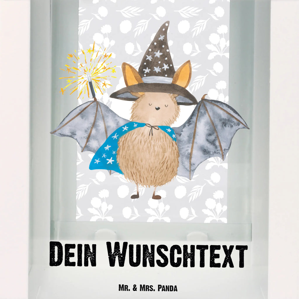 Personalisierte Deko Laterne Fledermaus Zauberer Gartenlampe, Gartenleuchte, Gartendekoration, Gartenlicht, Laterne kleine Laternen, XXL Laternen, Laterne groß, Tiermotive, Gute Laune, lustige Sprüche, Tiere, Fledermaus, Fledermäuse, Zauberer, Magier, Frauen, reinsteigern