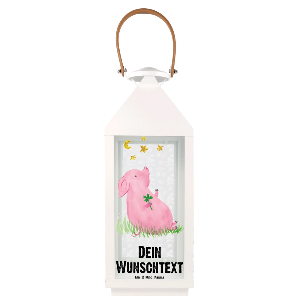 Personalisierte Deko Laterne Schwein Glück Gartenlampe, Gartenleuchte, Gartendekoration, Gartenlicht, Laterne kleine Laternen, XXL Laternen, Laterne groß, Tiermotive, Gute Laune, lustige Sprüche, Tiere, Glücksschwein. Glück, Schwein, Schweinchen, Sterne, Sernchen, Ziele, Träume, Motivation, Glücksbringer