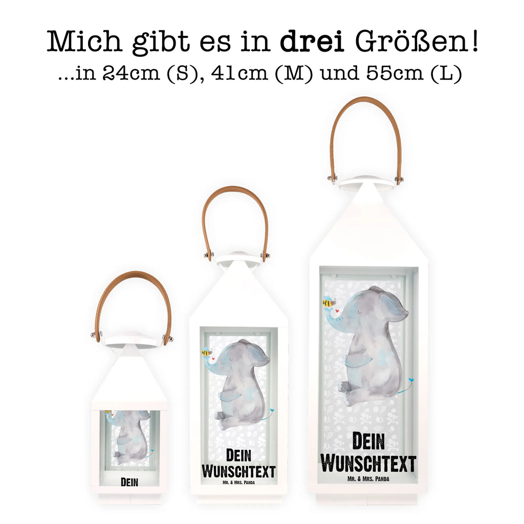 Personalisierte Deko Laterne Elefant & Biene Gartenlampe, Gartenleuchte, Gartendekoration, Gartenlicht, Laterne kleine Laternen, XXL Laternen, Laterne groß, Tiermotive, Gute Laune, lustige Sprüche, Tiere, Elefant, Biene, Liebe, Liebesbeweis, Jahrestag, Liebesgeschenk, Heiratsantrag, Hochzeitsgeschenk, Liebesspruch