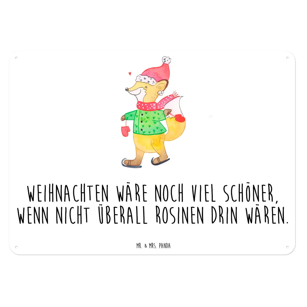 Blechschild Fuchs  Schlittschuhe Wandschild Metall, Blechschild Zum Aufhängen, Blechschild Groß, Türschild Metall, Blechschild Für Frauen, Blechschild Für Männer, Blechschild Büro, Dekoschild Metall, Blechschild Küche, Blechschild, Advent, Heiligabend, Nikolaus, Wintermotiv, Weihnachtsdeko, Winter, Weihnachten, Tannenbaum, Weihnachtsmann, Weihnachtstage, Weihnachtsbaum, Weihnachtszeit