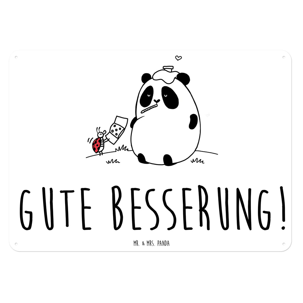 Blechschild Panda Gute Besserung Dekoschild Metall, Blechschild Für Männer, Blechschild, Wandschild Metall, Blechschild Groß, Türschild Metall, Blechschild Büro, Blechschild Zum Aufhängen, Blechschild Küche, Blechschild Für Frauen
