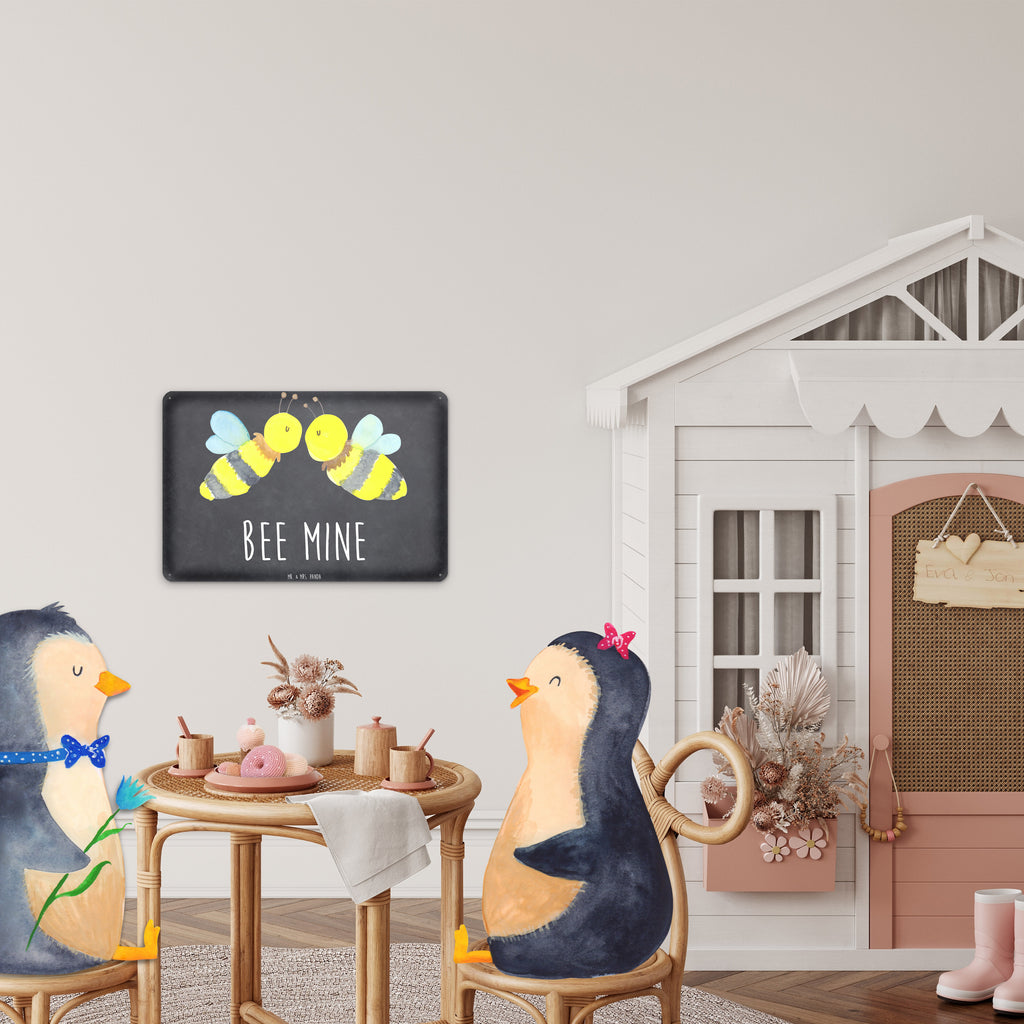 Tin sign bee Love Blechschild Groß, Türschild Metall, Wandschild Metall, Blechschild Zum Aufhängen, Dekoschild Metall, Blechschild Für Frauen, Blechschild, Blechschild Für Männer, Blechschild Büro, Blechschild Küche, Hummel, Biene, Wespe