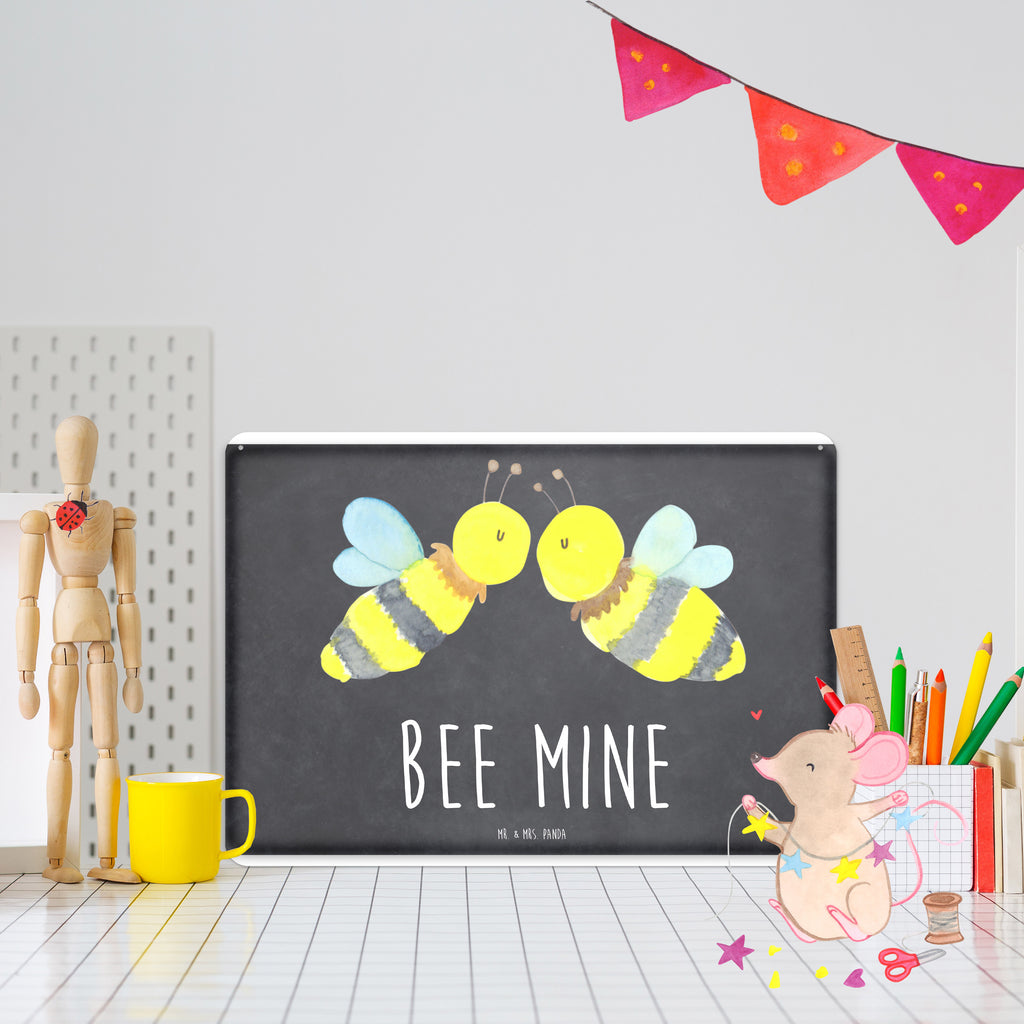 Tin sign bee Love Blechschild Groß, Türschild Metall, Wandschild Metall, Blechschild Zum Aufhängen, Dekoschild Metall, Blechschild Für Frauen, Blechschild, Blechschild Für Männer, Blechschild Büro, Blechschild Küche, Hummel, Biene, Wespe