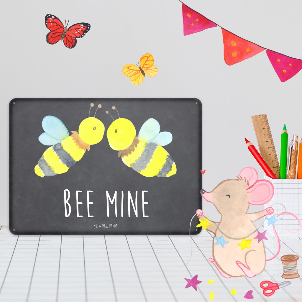 Tin sign bee Love Blechschild Groß, Türschild Metall, Wandschild Metall, Blechschild Zum Aufhängen, Dekoschild Metall, Blechschild Für Frauen, Blechschild, Blechschild Für Männer, Blechschild Büro, Blechschild Küche, Hummel, Biene, Wespe