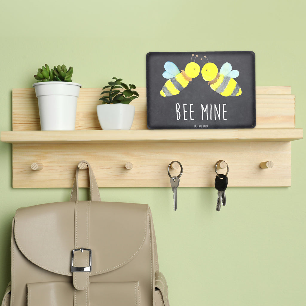 Tin sign bee Love Blechschild Groß, Türschild Metall, Wandschild Metall, Blechschild Zum Aufhängen, Dekoschild Metall, Blechschild Für Frauen, Blechschild, Blechschild Für Männer, Blechschild Büro, Blechschild Küche, Hummel, Biene, Wespe