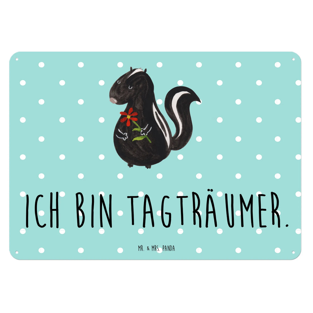 Blechschild Stinktier Blume Blechschild Für Männer, Dekoschild Metall, Blechschild Groß, Blechschild Küche, Türschild Metall, Blechschild Büro, Blechschild Für Frauen, Blechschild Zum Aufhängen, Blechschild, Wandschild Metall, Skunk, Stinktier, Wildtier, Dreams, Raubtier, Stinki, Verträumt, Träume, Tagträumer, Stinker