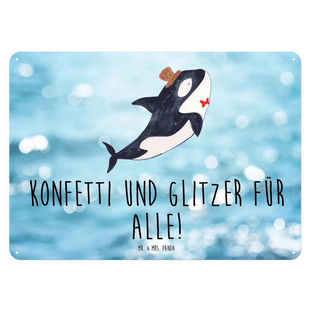 Blechschild Orca Zylinder Dekoschild Metall, Blechschild Groß, Türschild Metall, Blechschild Büro, Blechschild Für Männer, Blechschild Küche, Blechschild, Blechschild Für Frauen, Blechschild Zum Aufhängen, Wandschild Metall, Meer, Meerestiere, Urlaub, Fete, Glitter, Orca, Narwal, Fest, Glückwunsch, Konfetti, Glitzer, Geburtstag, Feier