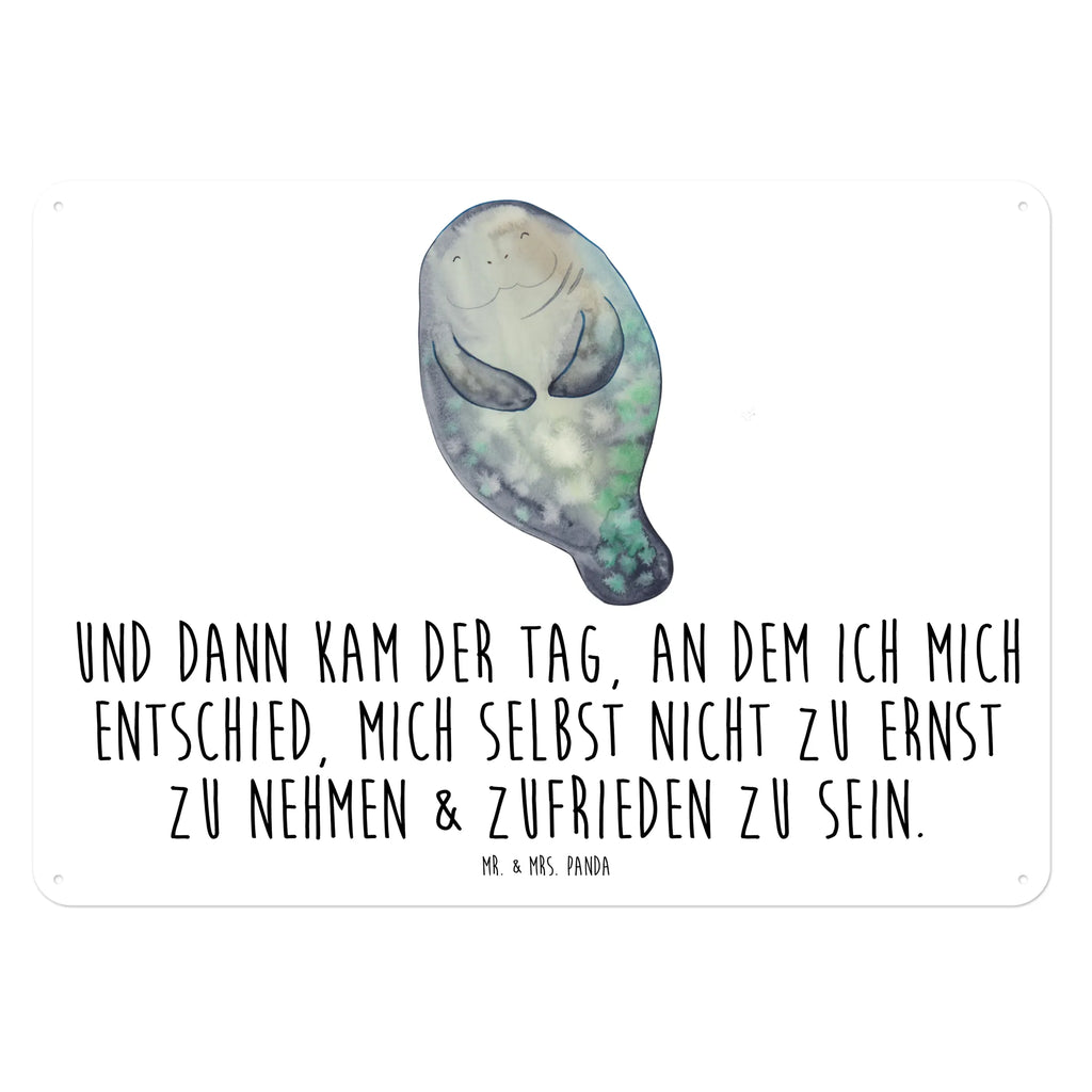 Tin sign manatee happy Blechschild Zum Aufhängen, Wandschild Metall, Blechschild, Blechschild Büro, Blechschild Küche, Dekoschild Metall, Blechschild Groß, Türschild Metall, Blechschild Für Männer, Blechschild Für Frauen, Meer, Meerestiere, Urlaub, Neustart, Zufrieden, Selbstliebe, Seekuh, Freundin, Achtsamkeit, Neuanfang, Seekühe, Liebeskummer, Respekt