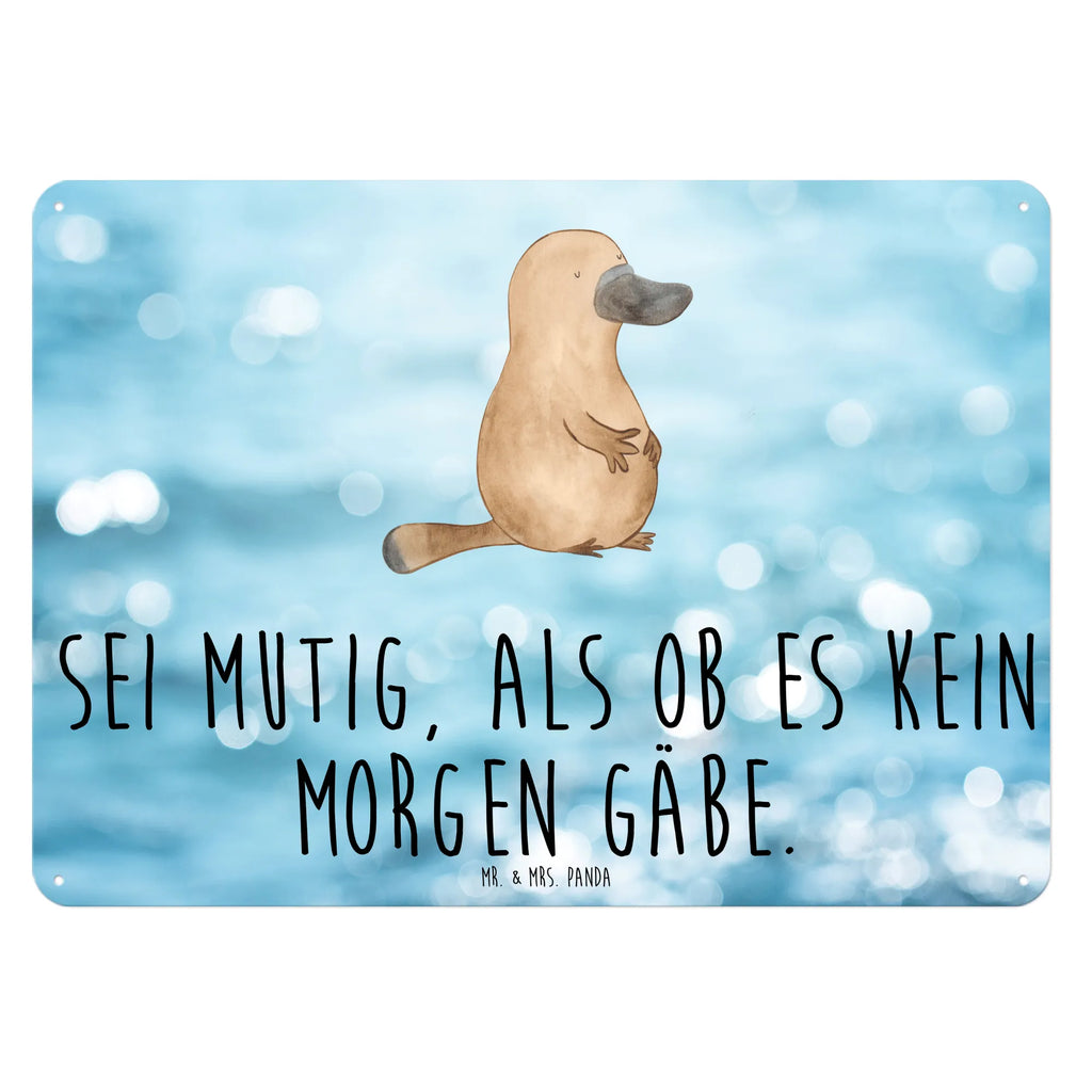 Blechschild Schnabeltier Mut Wandschild Metall, Blechschild Zum Aufhängen, Blechschild Büro, Blechschild Küche, Blechschild Für Frauen, Blechschild, Blechschild Für Männer, Blechschild Groß, Türschild Metall, Dekoschild Metall, Meer, Meerestiere, Urlaub, Büro, Neustart, mutig, Mut, Weltreise, Schnabeltier, Raodtrip, Lebensweisheit, Motivation, Schnabeltiere, Arbeit, Neuanfang, Training