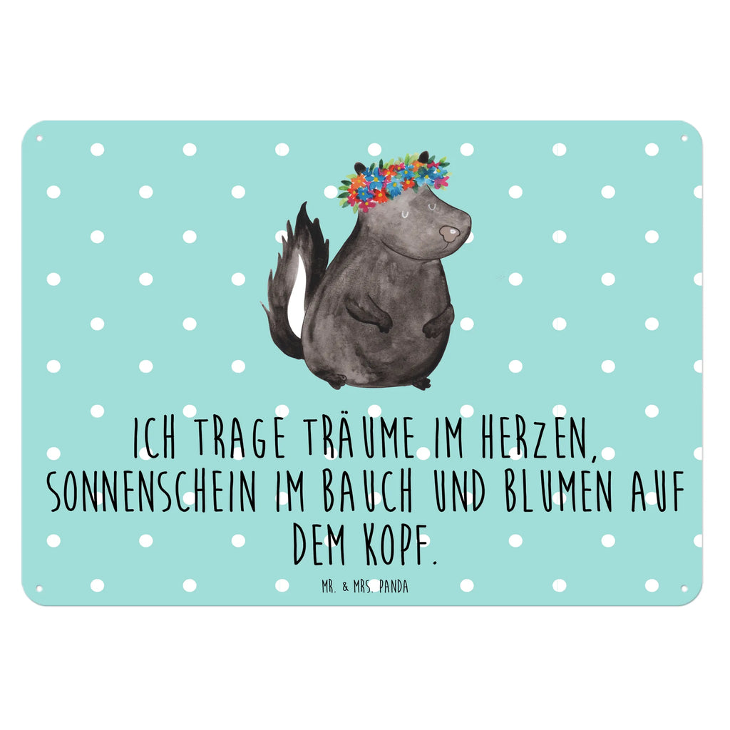 Tin sign skunk Girl Blechschild Küche, Blechschild Für Frauen, Wandschild Metall, Türschild Metall, Blechschild, Blechschild Zum Aufhängen, Blechschild Groß, Dekoschild Metall, Blechschild Für Männer, Blechschild Büro, Stinktier, Skunk, Namaste, Yoga, Stinki, Wildtier, Raubtier, Stinker