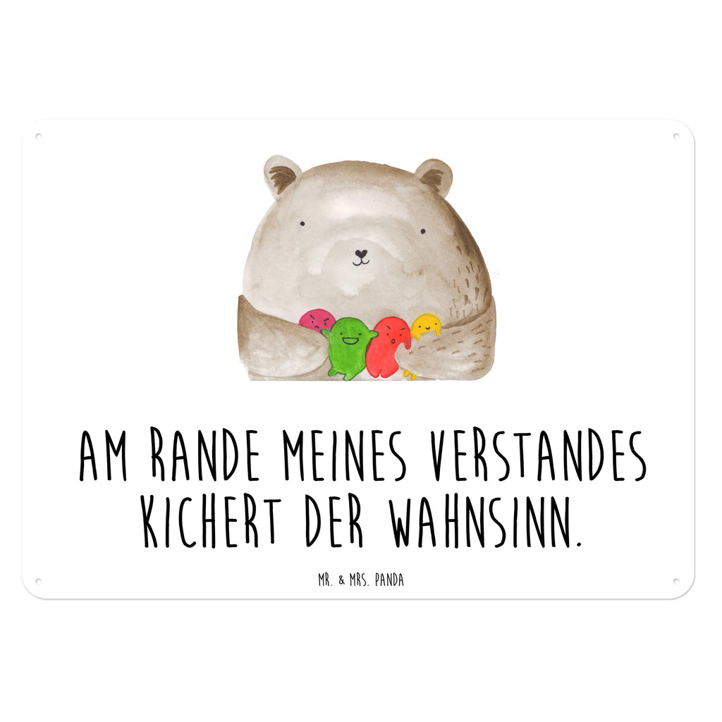 Blechschild Bär Gefühl Dekoschild Metall, Blechschild Küche, Blechschild Für Frauen, Blechschild Groß, Wandschild Metall, Blechschild, Blechschild Büro, Blechschild Für Männer, Türschild Metall, Blechschild Zum Aufhängen, Teddy, Bär, Teddybär, Durchgedreht, Verrückt, Wahnsinn