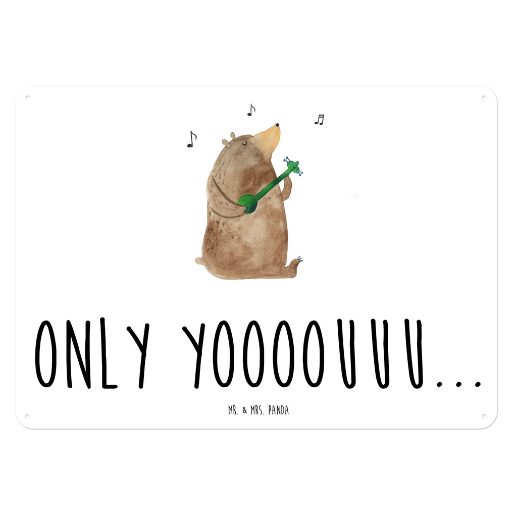 Blechschild Bär Gitarre Blechschild Für Männer, Blechschild Für Frauen, Blechschild Groß, Wandschild Metall, Blechschild Zum Aufhängen, Blechschild Büro, Blechschild Küche, Türschild Metall, Dekoschild Metall, Blechschild, Teddy, Bär, Teddybär