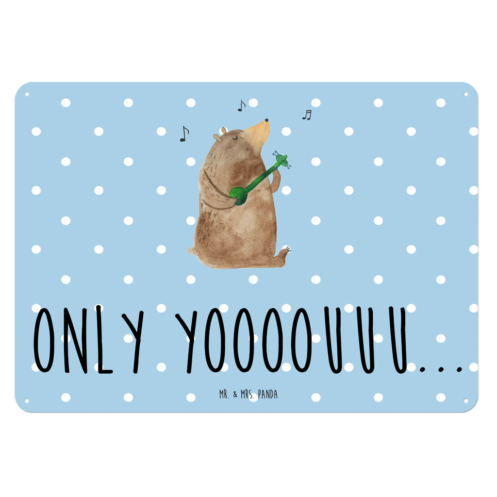 Blechschild Bär Gitarre Blechschild Für Männer, Blechschild Für Frauen, Blechschild Groß, Wandschild Metall, Blechschild Zum Aufhängen, Blechschild Büro, Blechschild Küche, Türschild Metall, Dekoschild Metall, Blechschild, Teddy, Bär, Teddybär