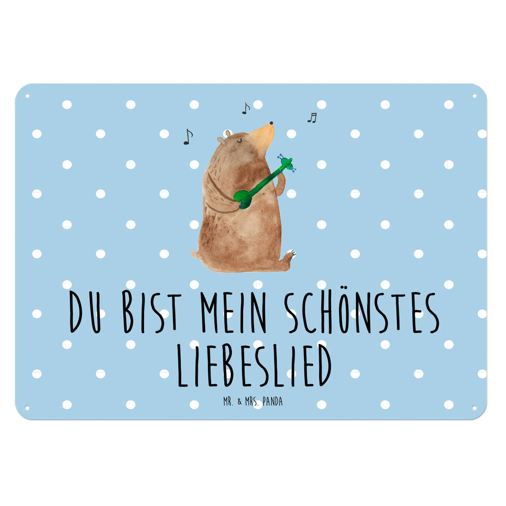 Blechschild Bär Lied Blechschild, Türschild Metall, Blechschild Groß, Blechschild Zum Aufhängen, Blechschild Für Frauen, Blechschild Küche, Blechschild Büro, Dekoschild Metall, Blechschild Für Männer, Wandschild Metall, Bär, Teddy, Teddybär, Valentinstag, Spruch, Valentine, Lied, Geschenk, Bärchen, Liebeslied, Liebe, Bear, Frau, Partner, Freundin, Song, Herz