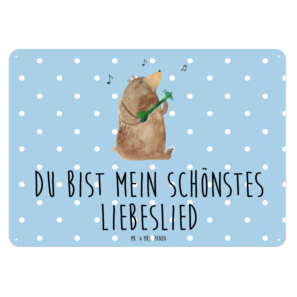 Blechschild Bär Lied Blechschild, Türschild Metall, Blechschild Groß, Blechschild Zum Aufhängen, Blechschild Für Frauen, Blechschild Küche, Blechschild Büro, Dekoschild Metall, Blechschild Für Männer, Wandschild Metall, Bär, Teddy, Teddybär, Valentinstag, Spruch, Valentine, Lied, Geschenk, Bärchen, Liebeslied, Liebe, Bear, Frau, Partner, Freundin, Song, Herz