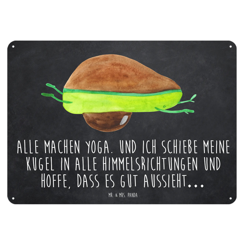 Blechschild Avocado Yoga Blechschild Groß, Blechschild Büro, Dekoschild Metall, Blechschild Küche, Blechschild, Blechschild Zum Aufhängen, Blechschild Für Männer, Blechschild Für Frauen, Wandschild Metall, Türschild Metall, Vegan, Veggie, Avocado, Gesund, Avocado Yoga Vegan