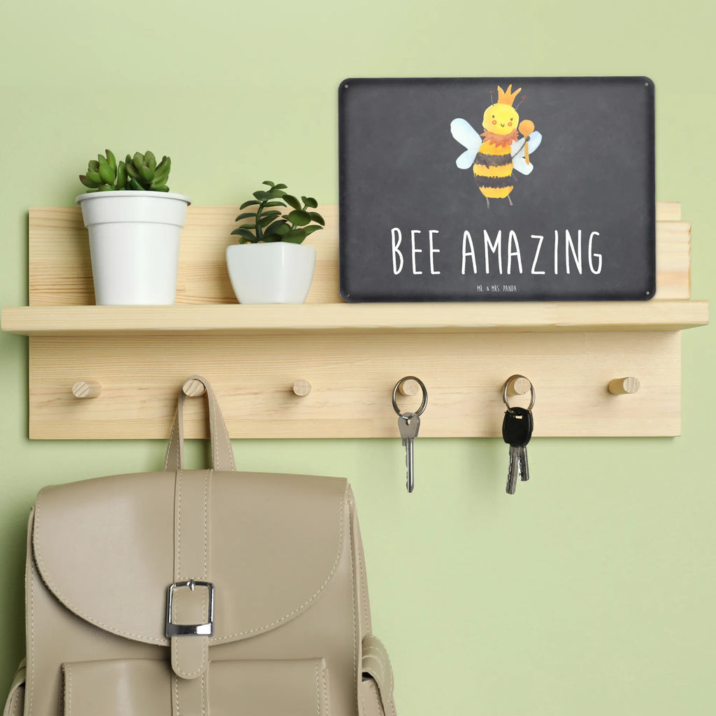 Blechschild Biene König Blechschild Groß, Blechschild Zum Aufhängen, Blechschild Büro, Dekoschild Metall, Blechschild Für Frauen, Türschild Metall, Wandschild Metall, Blechschild Küche, Blechschild Für Männer, Blechschild, Hummel, Biene, Wespe