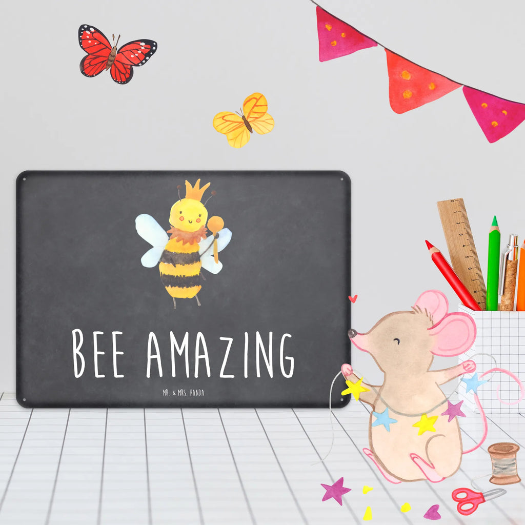 Blechschild Biene König Blechschild Groß, Blechschild Zum Aufhängen, Blechschild Büro, Dekoschild Metall, Blechschild Für Frauen, Türschild Metall, Wandschild Metall, Blechschild Küche, Blechschild Für Männer, Blechschild, Hummel, Biene, Wespe