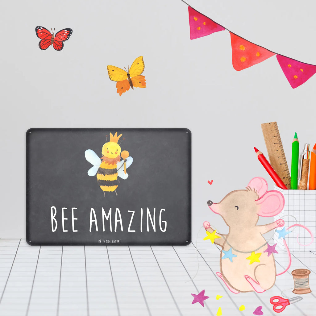 Blechschild Biene König Blechschild Groß, Blechschild Zum Aufhängen, Blechschild Büro, Dekoschild Metall, Blechschild Für Frauen, Türschild Metall, Wandschild Metall, Blechschild Küche, Blechschild Für Männer, Blechschild, Hummel, Biene, Wespe