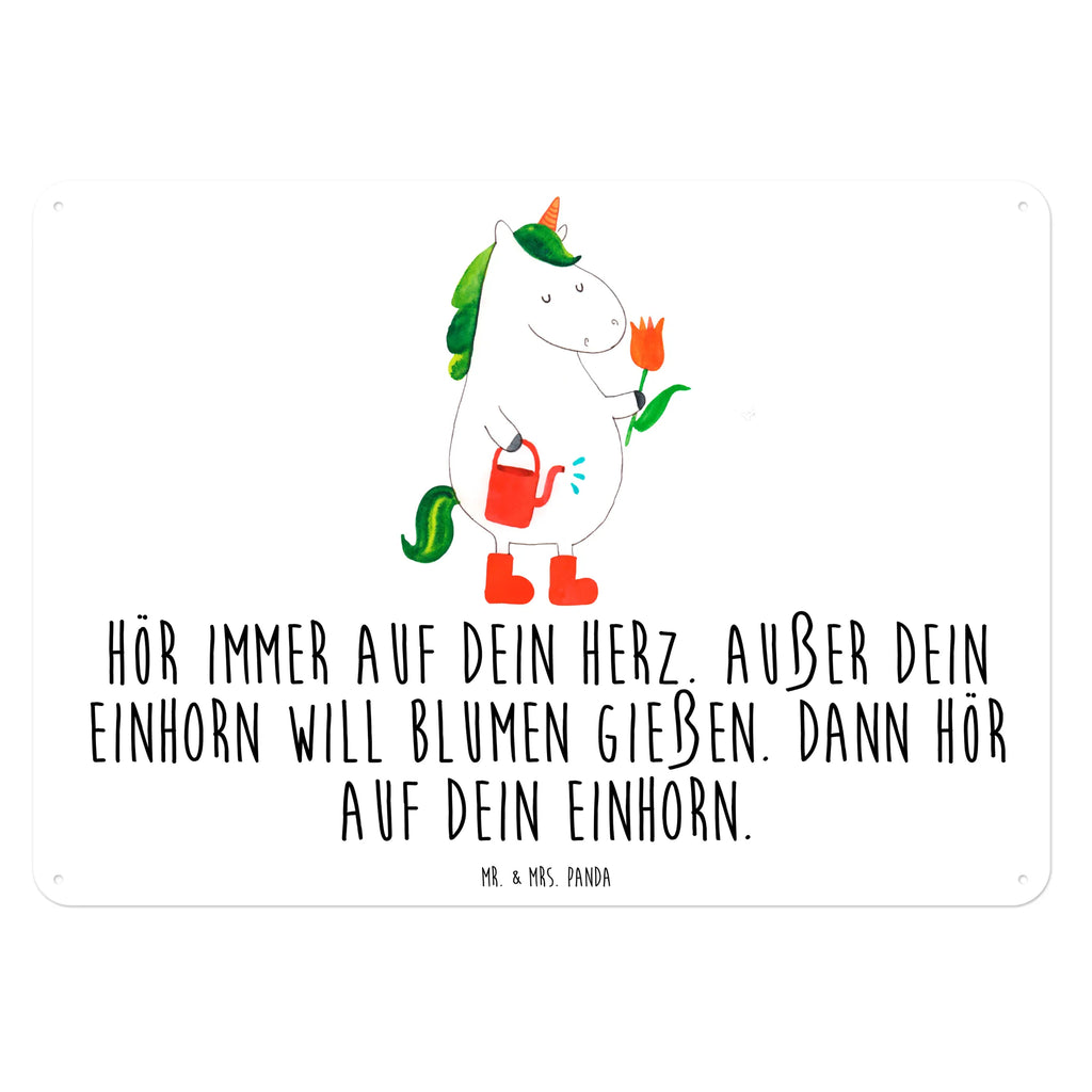 Blechschild Einhorn Gärtner Blechschild Zum Aufhängen, Blechschild Für Männer, Blechschild Küche, Dekoschild Metall, Blechschild Büro, Blechschild, Wandschild Metall, Blechschild Groß, Blechschild Für Frauen, Türschild Metall, Unicorn, Einhorn, Einhörner, Einhorn Deko, Garten, Freude, Blume, Gießkanne, Giesskanne, Stiefel, Lebenslust, Freundin, Luftballon