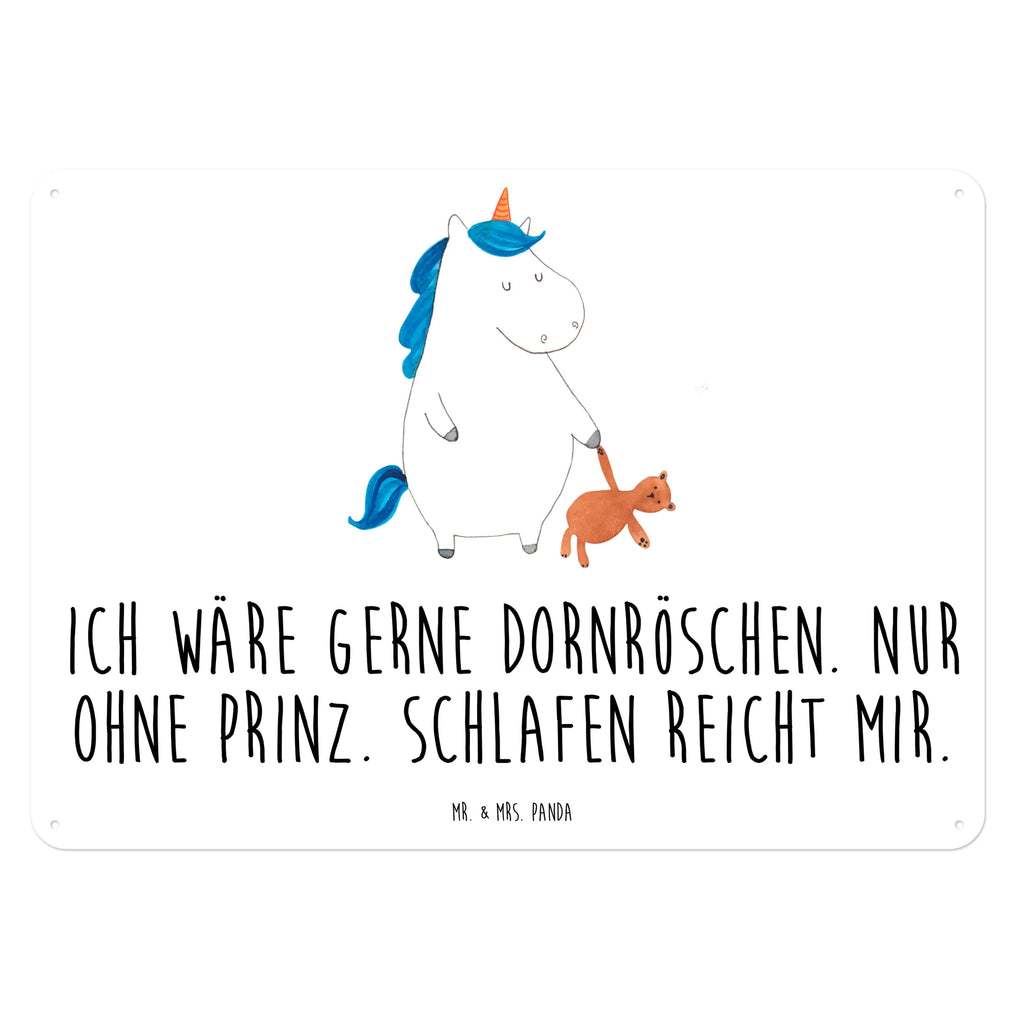Blechschild Einhorn Teddy Türschild Metall, Blechschild Büro, Blechschild Küche, Blechschild Für Männer, Blechschild Für Frauen, Dekoschild Metall, Blechschild Groß, Blechschild, Blechschild Zum Aufhängen, Wandschild Metall, Unicorn, Einhorn, Einhörner, Einhorn Deko, Singleleben, Gute Nacht, Träumen, Freundin, schlafen, Single, Bett
