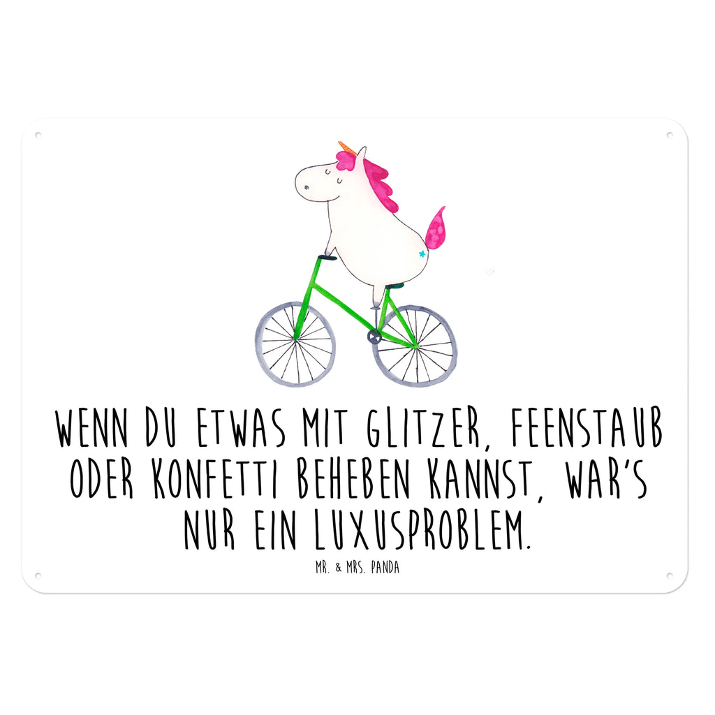 Blechschild Einhorn Radfahrer Blechschild Für Frauen, Wandschild Metall, Dekoschild Metall, Blechschild Zum Aufhängen, Blechschild Für Männer, Blechschild Groß, Blechschild, Blechschild Küche, Blechschild Büro, Türschild Metall, Unicorn, Einhorn, Einhörner, Einhorn Deko, Luxusproblem, Radfahren, Feenstaub, Liebeskummer, Konfetti, Rad, Bike, Kummer, Radfahrer