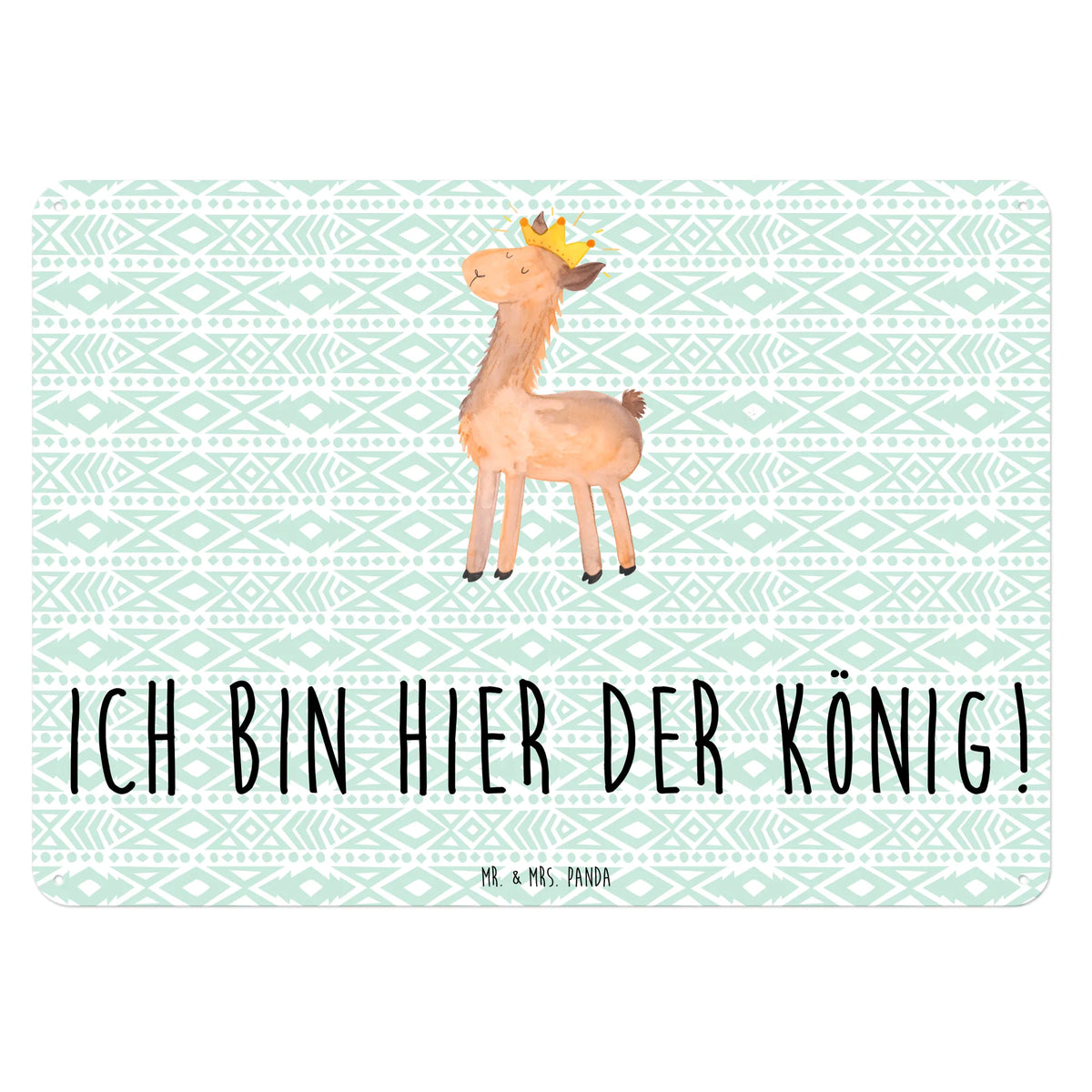 Tin sign lama king