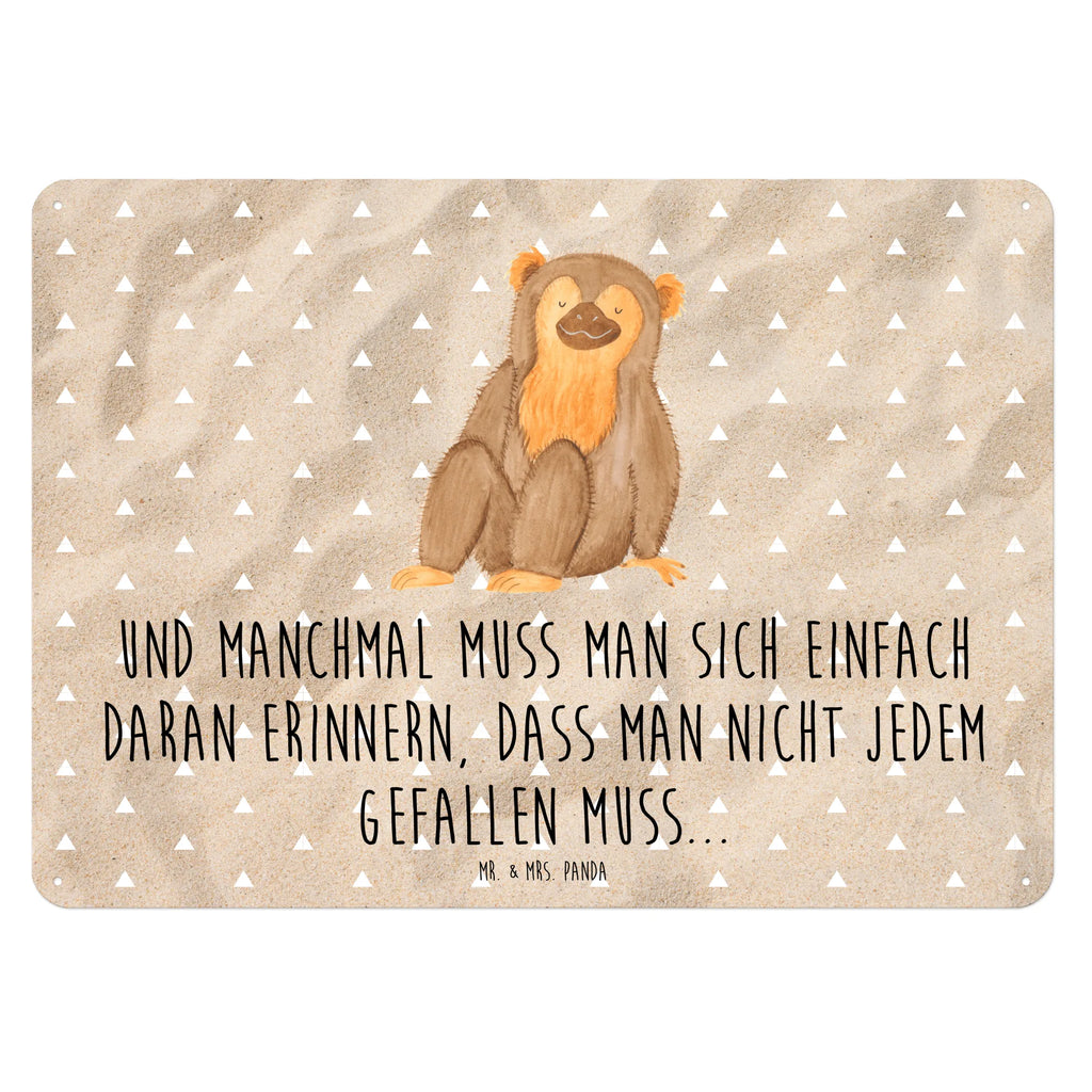 Blechschild Affe Wandschild Metall, Türschild Metall, Blechschild Zum Aufhängen, Blechschild, Blechschild Küche, Blechschild Für Männer, Blechschild Büro, Dekoschild Metall, Blechschild Groß, Blechschild Für Frauen, Wildtiere, Afrika, Affen, Selbstliebe, Selbstbewusstsein, Selfcare, Selbstachtung, Affe, Motivation, Respekt, Liebe, Äffchen