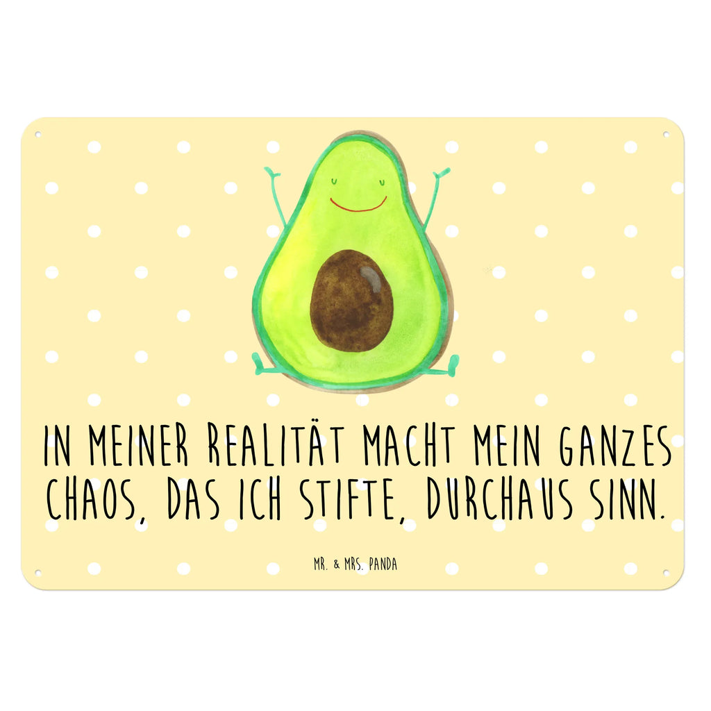 Blechschild Avocado Glücklich Dekoschild Metall, Blechschild Büro, Türschild Metall, Blechschild, Blechschild Groß, Blechschild Für Frauen, Wandschild Metall, Blechschild Küche, Blechschild Zum Aufhängen, Blechschild Für Männer, Gesund, Veggie, Vegan, Avocado, Chaos