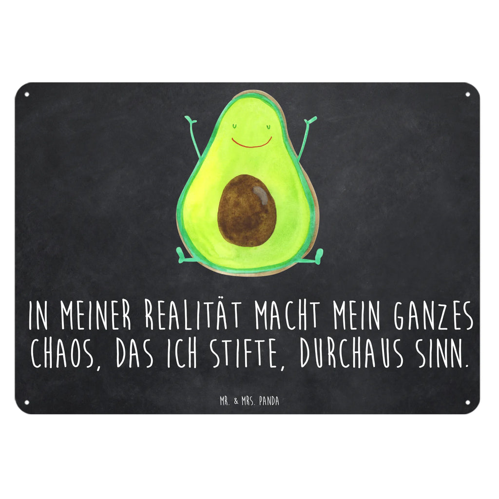 Blechschild Avocado Glücklich Dekoschild Metall, Blechschild Büro, Türschild Metall, Blechschild, Blechschild Groß, Blechschild Für Frauen, Wandschild Metall, Blechschild Küche, Blechschild Zum Aufhängen, Blechschild Für Männer, Gesund, Veggie, Vegan, Avocado, Chaos