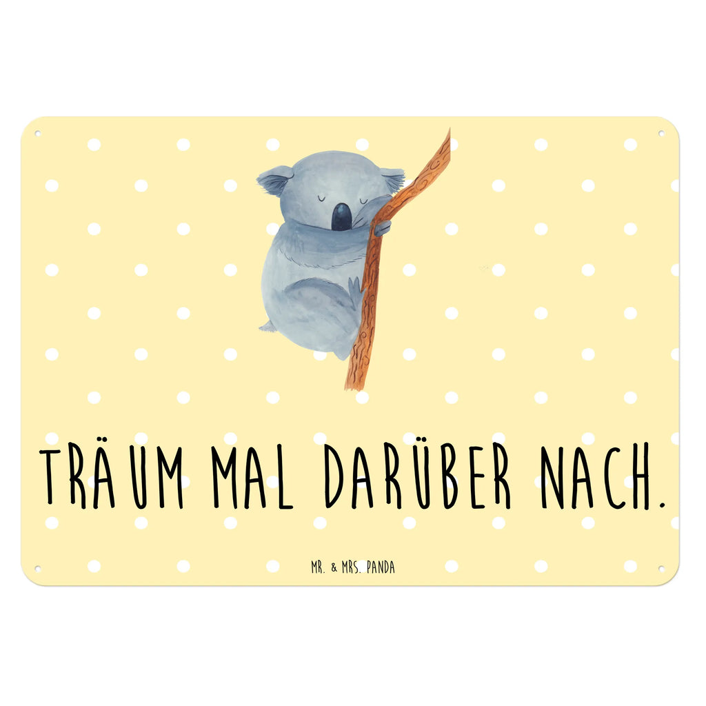 Blechschild Koalabär Blechschild Groß, Blechschild Zum Aufhängen, Türschild Metall, Blechschild Küche, Wandschild Metall, Dekoschild Metall, Blechschild Für Männer, Blechschild Für Frauen, Blechschild Büro, Blechschild, Tiere, Gute Laune, Tiermotive, Lustige Sprüche, Koalabär, schlafen, Traumland, Traum, Träumen, Koala, Bär, Schlafzimmer
