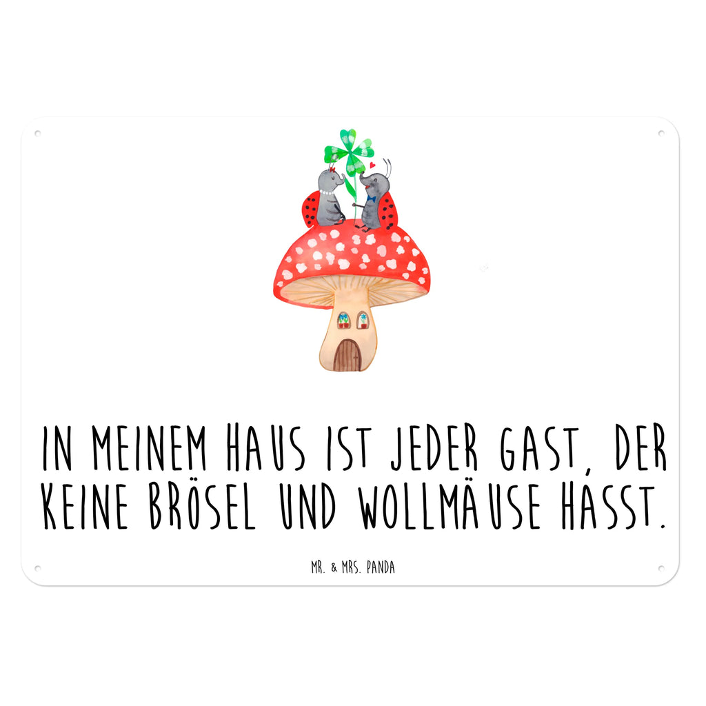 Blechschild Marienkäfer Fliegenpilz Dekoschild Metall, Türschild Metall, Blechschild Zum Aufhängen, Blechschild Für Männer, Wandschild Metall, Blechschild Küche, Blechschild, Blechschild Groß, Blechschild Für Frauen, Blechschild Büro, Tiermotive, Gute Laune, Lustige Sprüche, Tiere, Marienkäfer, Zuhause, Haus, Wohnung, Fleigenpilzhaus, Fliegenpilz
