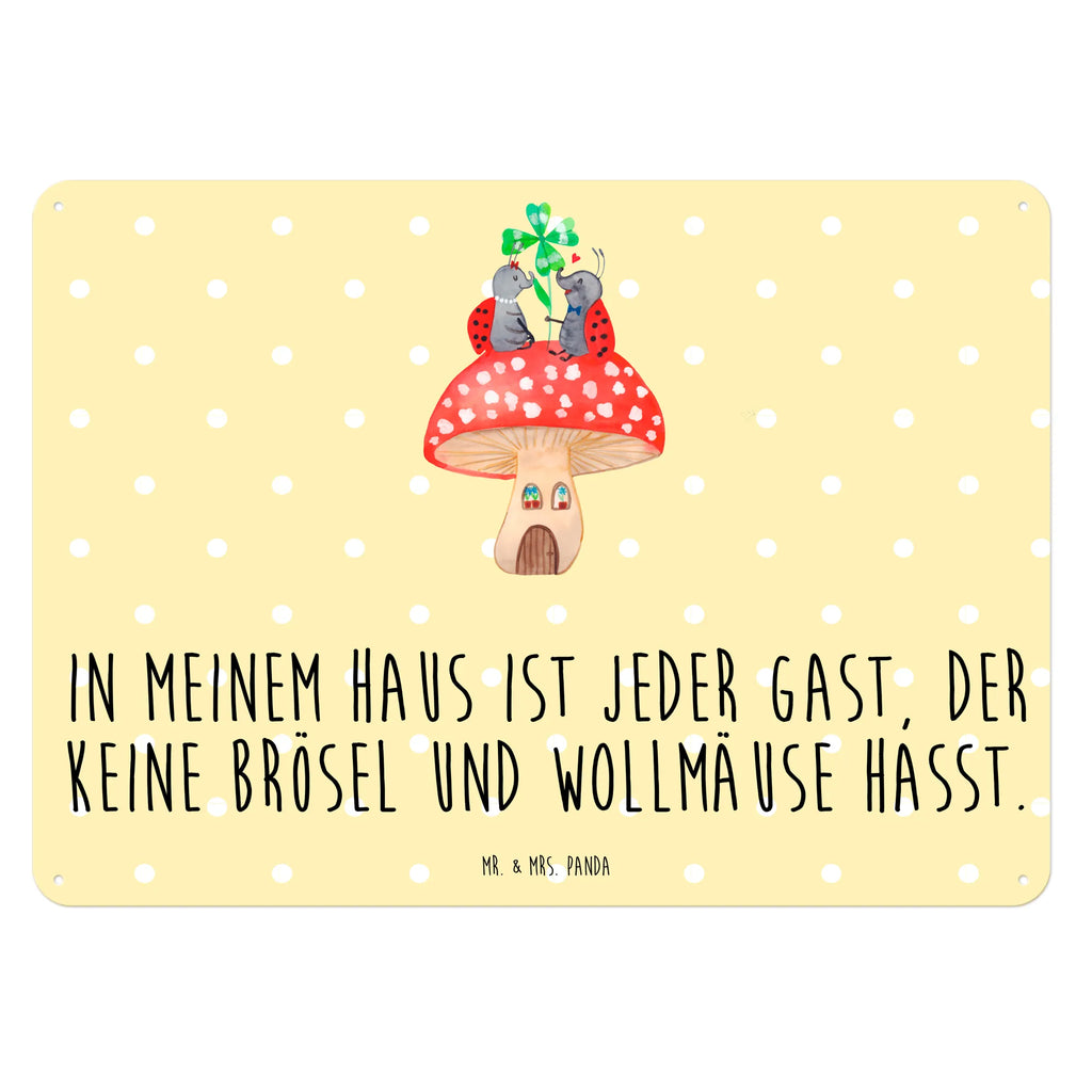 Blechschild Marienkäfer Fliegenpilz Dekoschild Metall, Türschild Metall, Blechschild Zum Aufhängen, Blechschild Für Männer, Wandschild Metall, Blechschild Küche, Blechschild, Blechschild Groß, Blechschild Für Frauen, Blechschild Büro, Tiermotive, Gute Laune, Lustige Sprüche, Tiere, Marienkäfer, Zuhause, Haus, Wohnung, Fleigenpilzhaus, Fliegenpilz