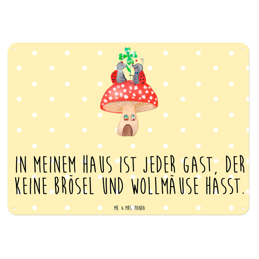 Blechschild Marienkäfer Fliegenpilz Dekoschild Metall, Türschild Metall, Blechschild Zum Aufhängen, Blechschild Für Männer, Wandschild Metall, Blechschild Küche, Blechschild, Blechschild Groß, Blechschild Für Frauen, Blechschild Büro, Tiermotive, Gute Laune, Lustige Sprüche, Tiere, Marienkäfer, Zuhause, Haus, Wohnung, Fleigenpilzhaus, Fliegenpilz