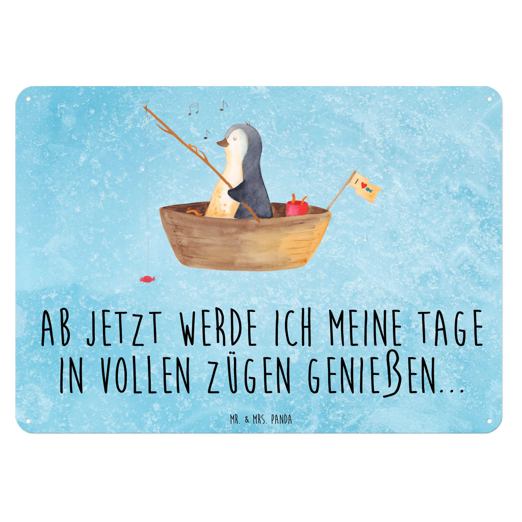 Blechschild Pinguin Angelboot Blechschild, Wandschild Metall, Blechschild Für Männer, Blechschild Küche, Blechschild Zum Aufhängen, Blechschild Groß, Türschild Metall, Blechschild Für Frauen, Blechschild Büro, Dekoschild Metall, Pinguin, Geschenkidee Liebeskummer, Pinguine, Scheidung, Motivation, Trennung, Boot, Neuanfang, Angeln, Neustart, Lebenslust, Angelboot, Genießen, Leben