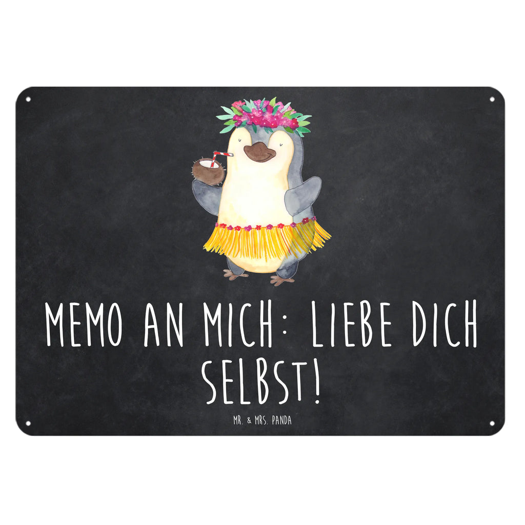 Blechschild Pinguin Kokosnuss Wandschild Metall, Dekoschild Metall, Blechschild Büro, Blechschild Für Männer, Türschild Metall, Blechschild Küche, Blechschild Zum Aufhängen, Blechschild, Blechschild Für Frauen, Blechschild Groß, Pinguin, Aloha, Hawaii, Urlaub, Kokosnuss, Pinguine