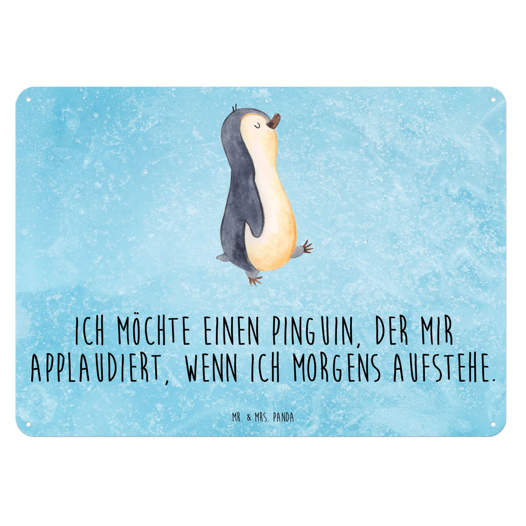 Blechschild Pinguin marschieren Blechschild Für Frauen, Blechschild, Blechschild Küche, Blechschild Für Männer, Blechschild Zum Aufhängen, Türschild Metall, Dekoschild Metall, Blechschild Groß, Wandschild Metall, Blechschild Büro, Pinguin, Pinguine, Langschläfer, Bruder, Familie, Frühaufsteher, Schwester