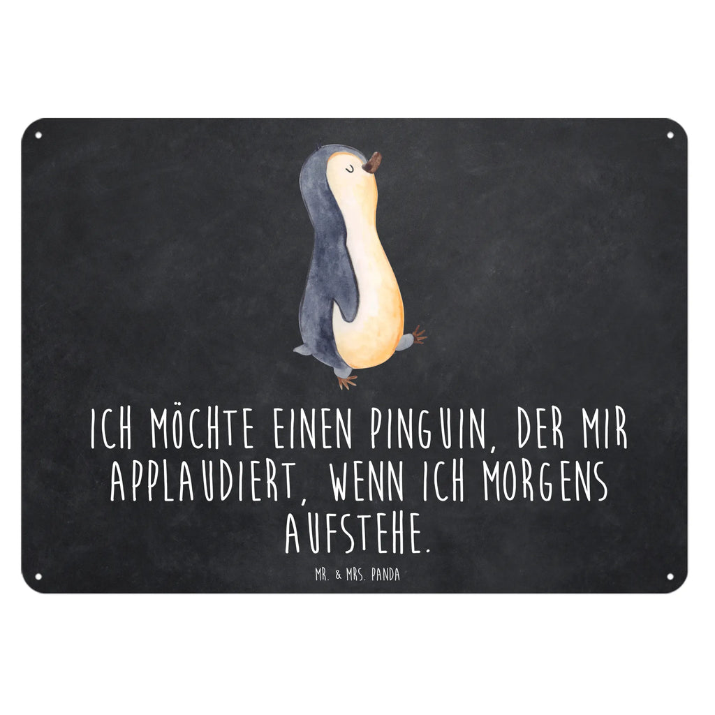 Blechschild Pinguin marschieren Blechschild Für Frauen, Blechschild, Blechschild Küche, Blechschild Für Männer, Blechschild Zum Aufhängen, Türschild Metall, Dekoschild Metall, Blechschild Groß, Wandschild Metall, Blechschild Büro, Pinguin, Pinguine, Langschläfer, Bruder, Familie, Frühaufsteher, Schwester