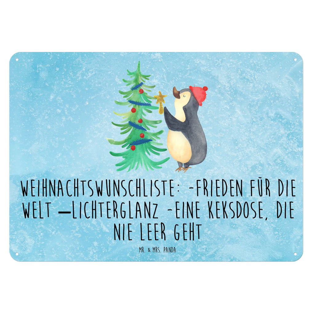 Blechschild Pinguin Weihnachtsbaum Blechschild Zum Aufhängen, Wandschild Metall, Dekoschild Metall, Blechschild Büro, Blechschild Für Frauen, Blechschild Küche, Blechschild Groß, Blechschild Für Männer, Türschild Metall, Blechschild, Weihnachten, Winter, Weihnachtsdeko, Nikolaus, Advent, Heiligabend, Wintermotiv, Pinguin