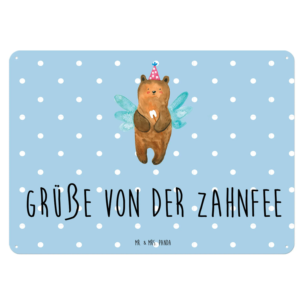 Blechschild Bär Zahnfee Dekoschild Metall, Blechschild Küche, Blechschild Zum Aufhängen, Türschild Metall, Wandschild Metall, Blechschild Für Männer, Blechschild Groß, Blechschild Für Frauen, Blechschild, Blechschild Büro, Teddy, Bär, Teddybär, Erster Zahn, Fee, Zahnfee, Milchzahn