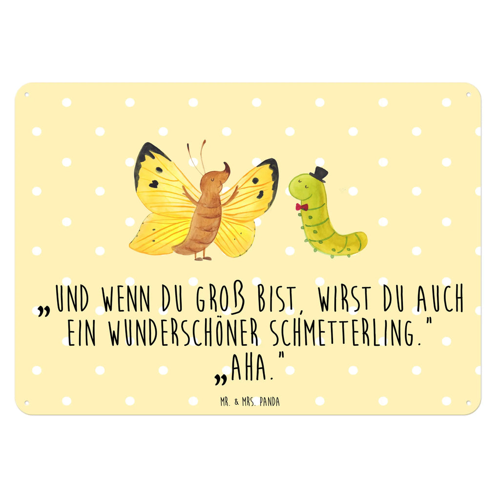 Blechschild Raupe Schmetterling Blechschild Groß, Türschild Metall, Wandschild Metall, Blechschild Für Männer, Dekoschild Metall, Blechschild Zum Aufhängen, Blechschild Büro, Blechschild Küche, Blechschild Für Frauen, Blechschild, Tiere, Tiermotive, Gute Laune, Lustige Sprüche, Hut, Aufwachsen, Schmetterling, Hütchen, Kokon, Raupe, Erwachsen Werden, Schönheit, Zitronenfalter, Entwicklung