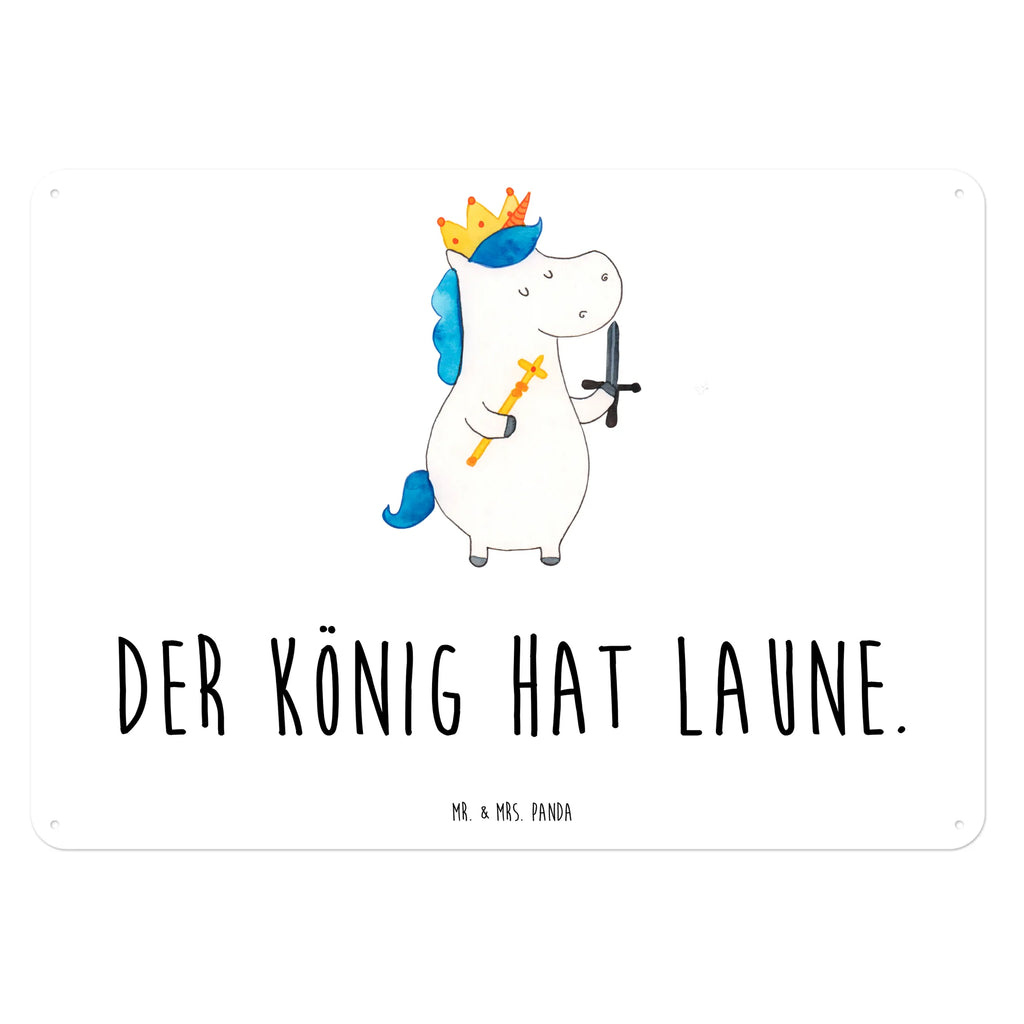 Blechschild Einhorn König mit Schwert Dekoschild Metall, Türschild Metall, Blechschild Für Frauen, Wandschild Metall, Blechschild, Blechschild Groß, Blechschild Zum Aufhängen, Blechschild Büro, Blechschild Küche, Blechschild Für Männer, Unicorn, Einhorn, Einhörner, Einhorn Deko, König, Mittelalter, Ritter