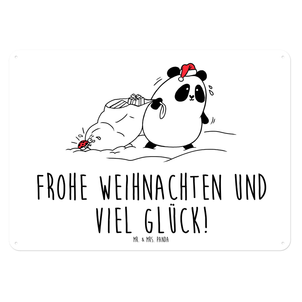 Blechschild Panda Weihnachten Türschild Metall, Blechschild Für Männer, Wandschild Metall, Blechschild Küche, Blechschild Zum Aufhängen, Blechschild Für Frauen, Blechschild, Dekoschild Metall, Blechschild Groß, Blechschild Büro