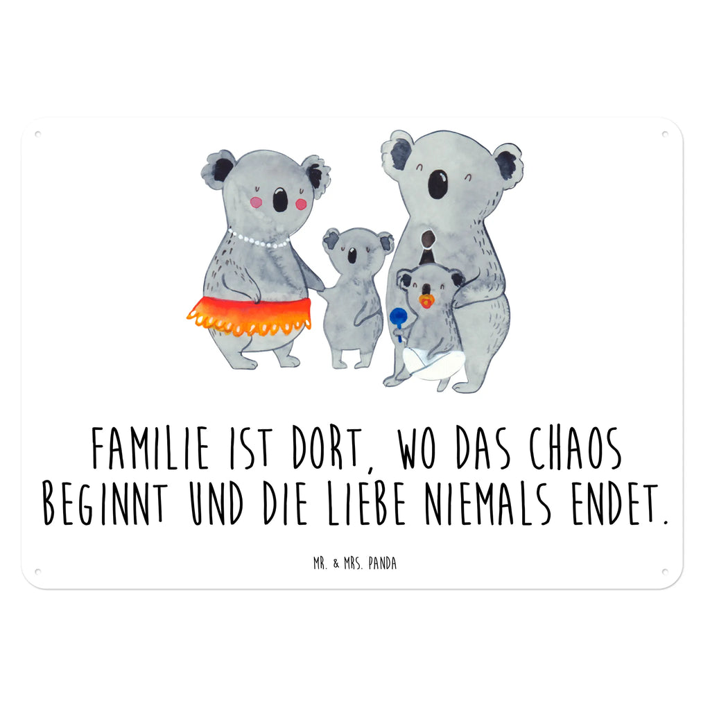 Tin sign Koala Family Blechschild Groß, Dekoschild Metall, Blechschild Zum Aufhängen, Türschild Metall, Wandschild Metall, Blechschild Für Männer, Blechschild Büro, Blechschild Küche, Blechschild Für Frauen, Blechschild, Muttertag, Schwester, Mama, Bruder, Vatertag, Papa, Oma, Opa, Familie, Family, Kinder, Koala, Familienleben, Geschwister, Koalas