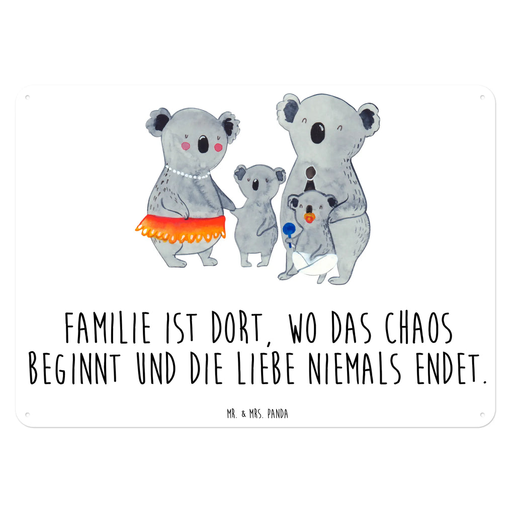 Tin sign Koala Family Blechschild Groß, Dekoschild Metall, Blechschild Zum Aufhängen, Türschild Metall, Wandschild Metall, Blechschild Für Männer, Blechschild Büro, Blechschild Küche, Blechschild Für Frauen, Blechschild, Muttertag, Schwester, Mama, Bruder, Vatertag, Papa, Oma, Opa, Familie, Family, Kinder, Koala, Familienleben, Geschwister, Koalas