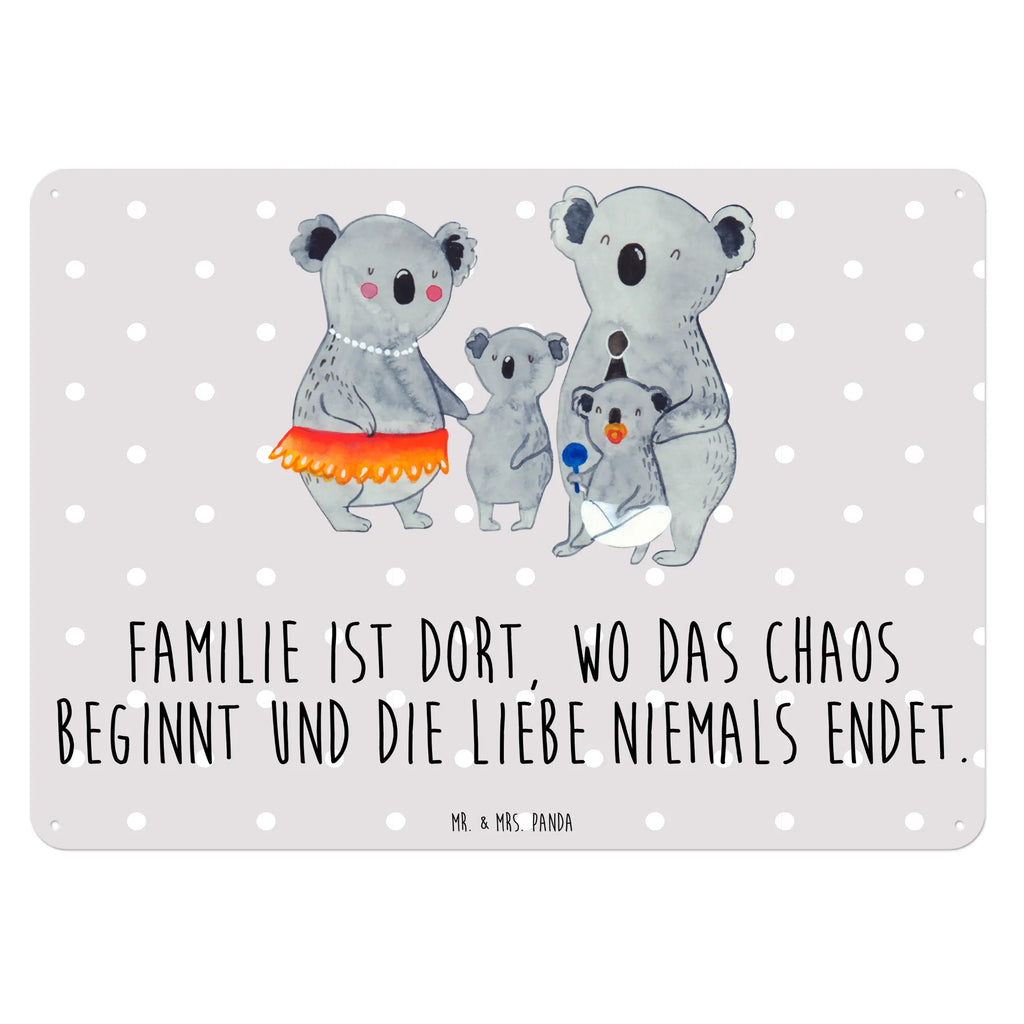 Tin sign Koala Family Blechschild Groß, Dekoschild Metall, Blechschild Zum Aufhängen, Türschild Metall, Wandschild Metall, Blechschild Für Männer, Blechschild Büro, Blechschild Küche, Blechschild Für Frauen, Blechschild, Muttertag, Schwester, Mama, Bruder, Vatertag, Papa, Oma, Opa, Familie, Family, Kinder, Koala, Familienleben, Geschwister, Koalas