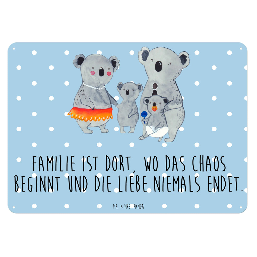Tin sign Koala Family Blechschild Groß, Dekoschild Metall, Blechschild Zum Aufhängen, Türschild Metall, Wandschild Metall, Blechschild Für Männer, Blechschild Büro, Blechschild Küche, Blechschild Für Frauen, Blechschild, Muttertag, Schwester, Mama, Bruder, Vatertag, Papa, Oma, Opa, Familie, Family, Kinder, Koala, Familienleben, Geschwister, Koalas