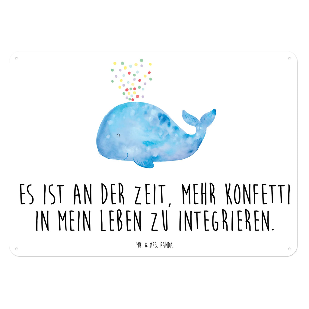 Blechschild Wal Konfetti Blechschild Groß, Blechschild Büro, Blechschild Für Männer, Türschild Metall, Blechschild, Blechschild Für Frauen, Wandschild Metall, Blechschild Zum Aufhängen, Dekoschild Metall, Blechschild Küche, Meer, Meerestiere, Urlaub, Neustart, Geburtstag, Lebensabschnitt, Konfetti, Wale, Wal, Abnehmen, Motivation, Trennung, Diät, Neuanfang