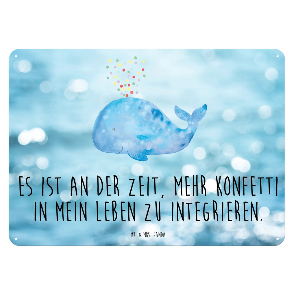 Blechschild Wal Konfetti Blechschild Groß, Blechschild Büro, Blechschild Für Männer, Türschild Metall, Blechschild, Blechschild Für Frauen, Wandschild Metall, Blechschild Zum Aufhängen, Dekoschild Metall, Blechschild Küche, Meer, Meerestiere, Urlaub, Neustart, Geburtstag, Lebensabschnitt, Konfetti, Wale, Wal, Abnehmen, Motivation, Trennung, Diät, Neuanfang