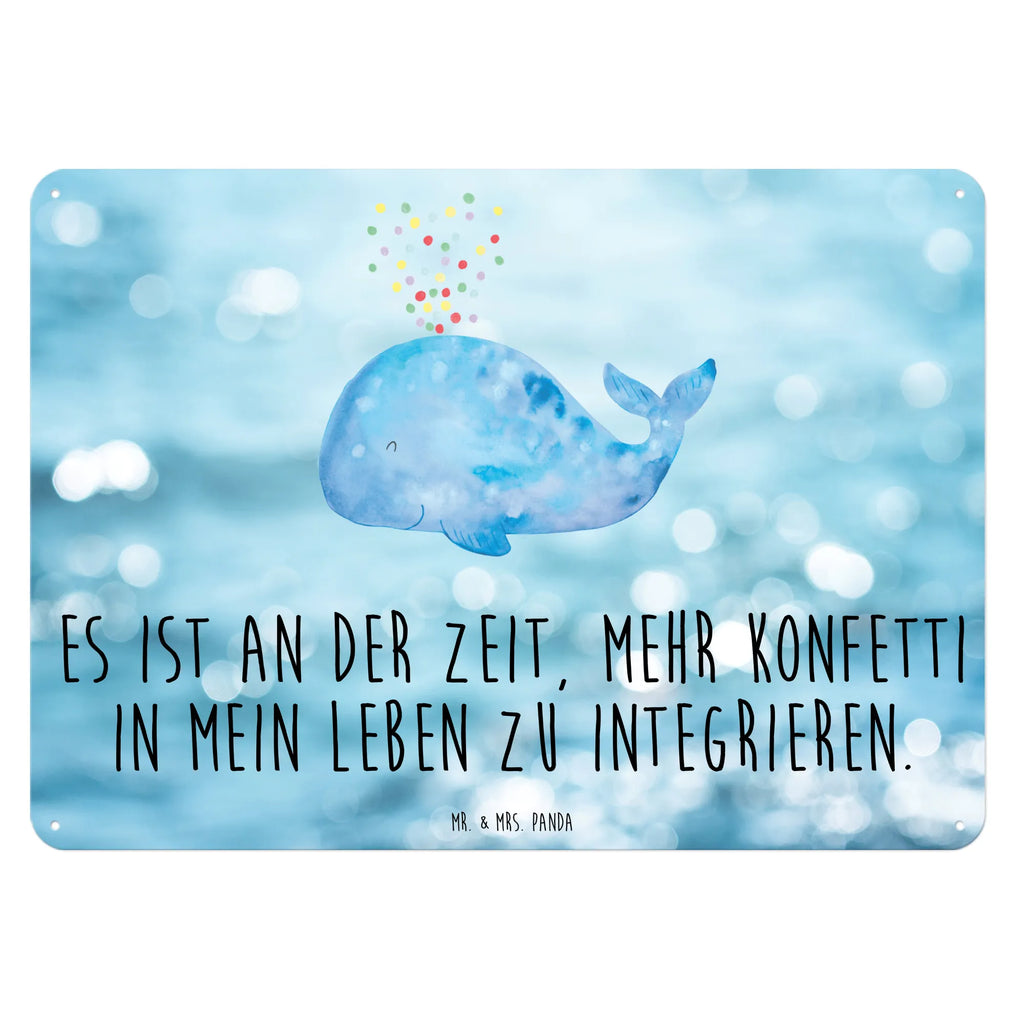 Blechschild Wal Konfetti Blechschild Groß, Blechschild Büro, Blechschild Für Männer, Türschild Metall, Blechschild, Blechschild Für Frauen, Wandschild Metall, Blechschild Zum Aufhängen, Dekoschild Metall, Blechschild Küche, Meer, Meerestiere, Urlaub, Neustart, Geburtstag, Lebensabschnitt, Konfetti, Wale, Wal, Abnehmen, Motivation, Trennung, Diät, Neuanfang